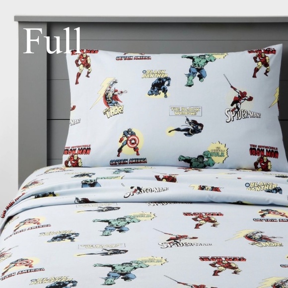 Full Marvel Characters Avengers Sheet Set - The Marvel Collection by Pillowfort